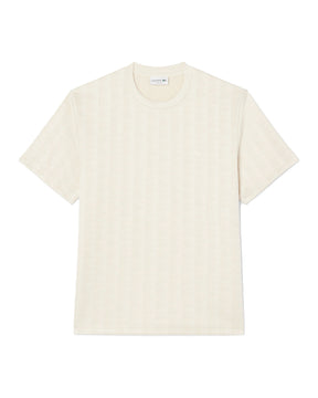 T-Shirt Uomo Lacoste Monogramma Beige