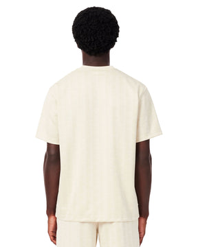 T-Shirt Uomo Lacoste Monogramma Beige