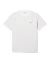 T-Shirt Uomo Lacoste Monogramma Grigio Chiaro