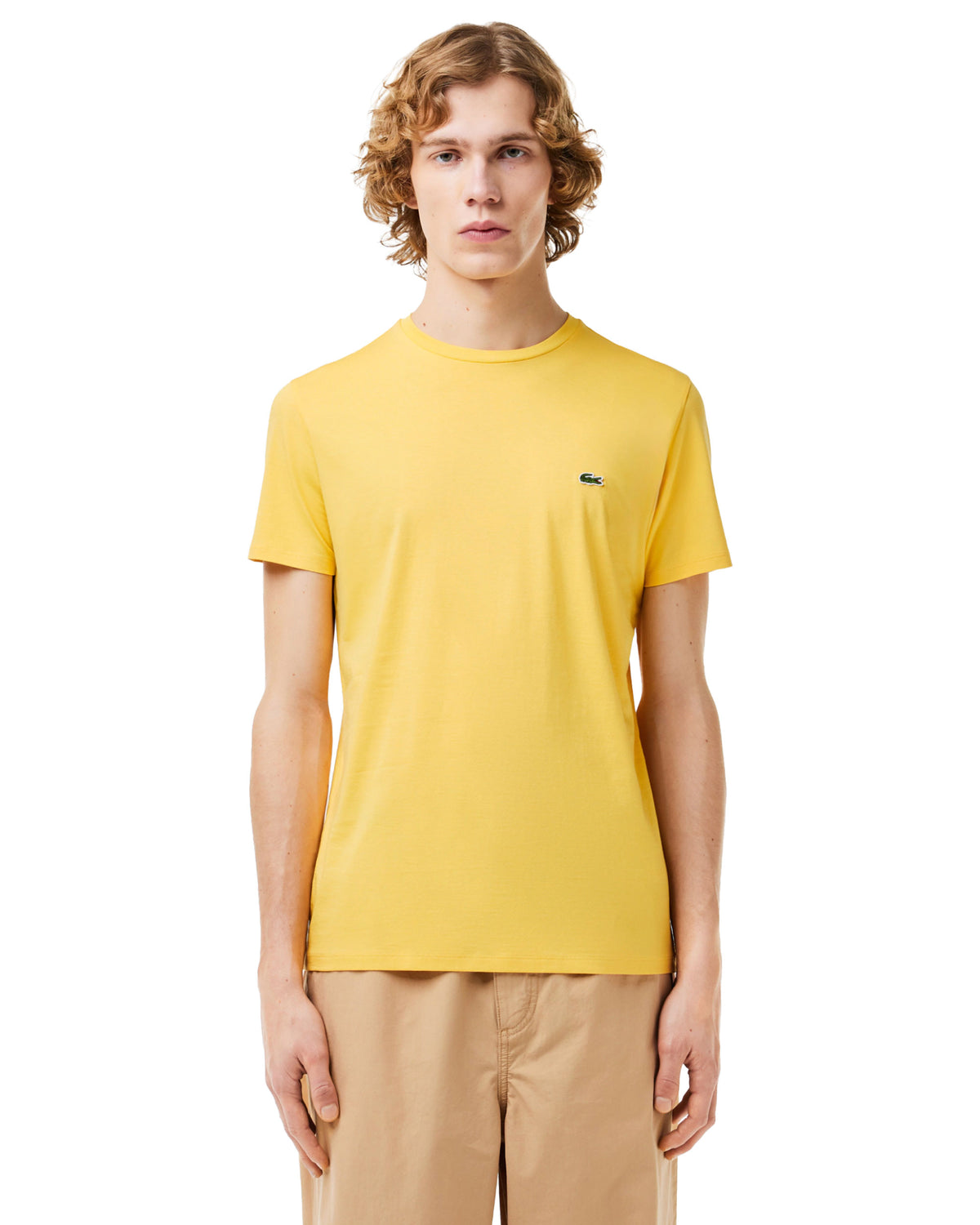 Man Tee Lacoste Pima Yellow