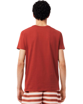 T-Shirt Uomo Lacoste Pima Ruggine