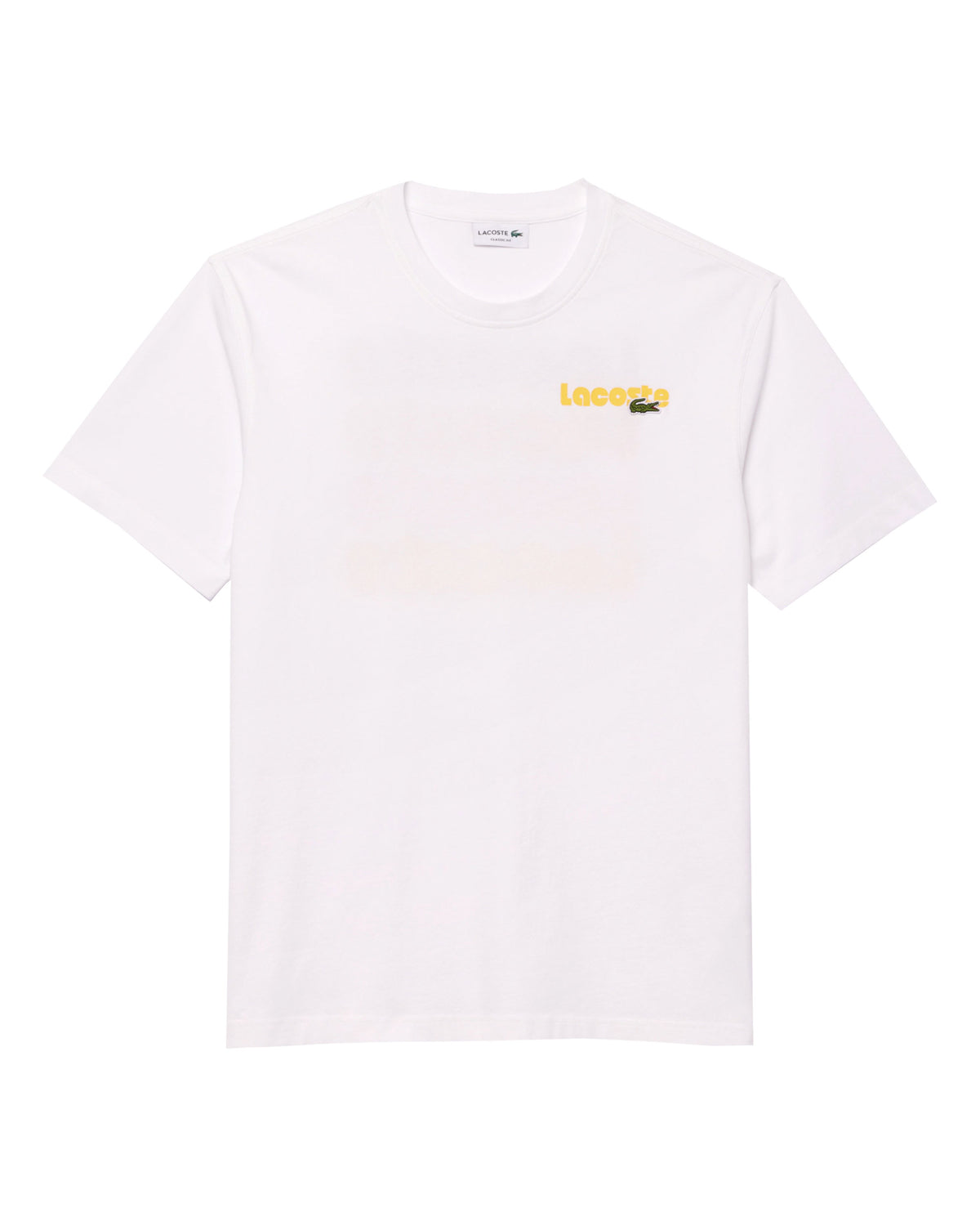 T-Shirt Uomo Lacoste Script Bianco