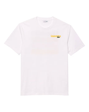 T-Shirt Uomo Lacoste Script Bianco