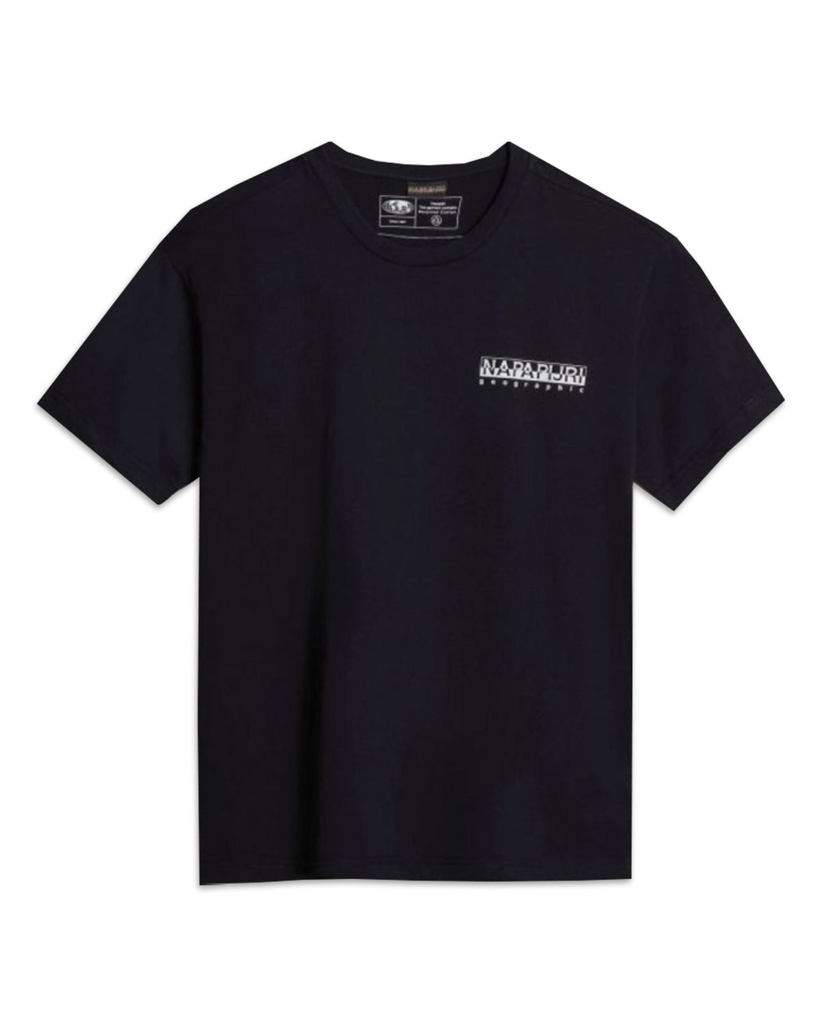 Man Tee Napapijri Back Print Black