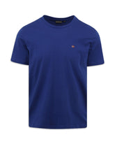 Man Tee Napapijri Basic Logo Light Blue