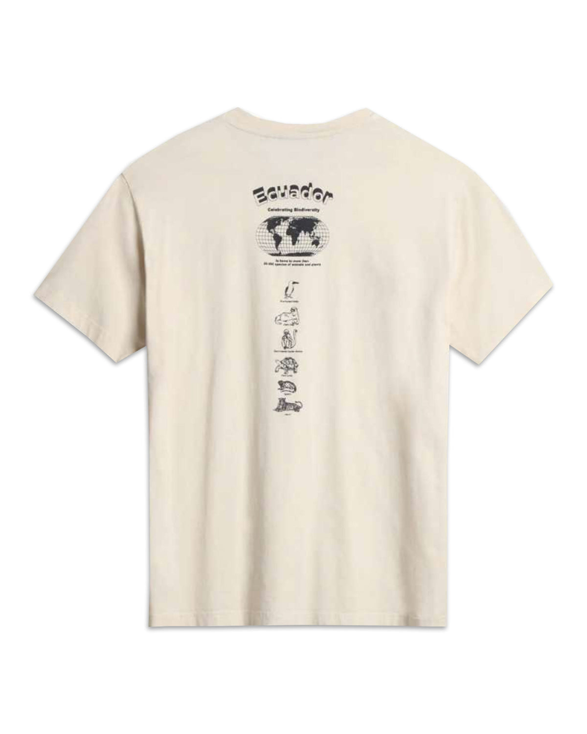 Man Tee Napapijri Beige Back Print