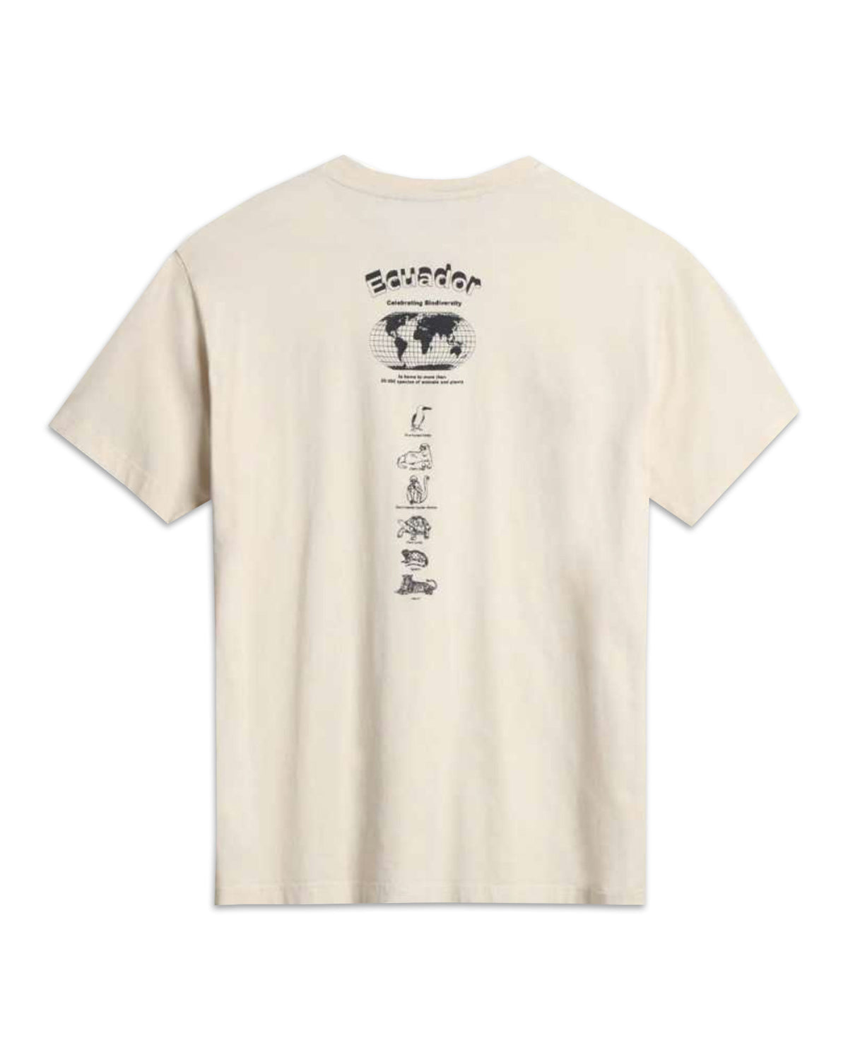 T-Shirt Uomo Napapijri Beige Back Print