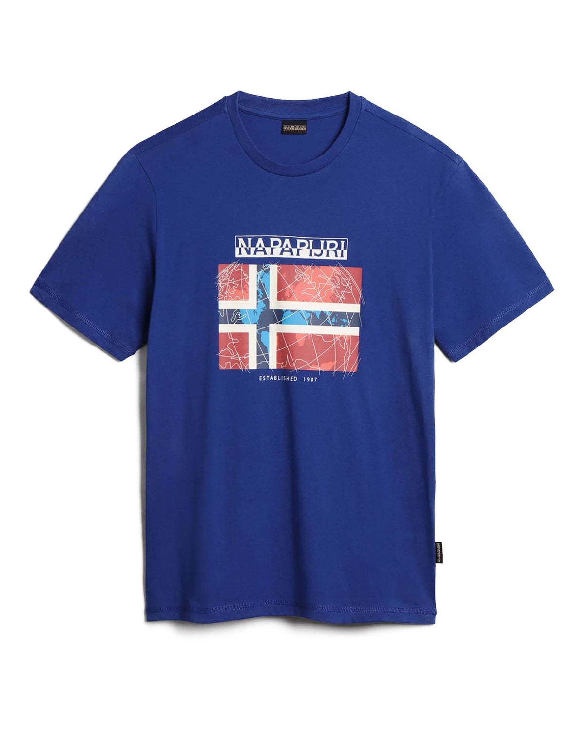 Man Tee Napapijri S-Guiro Blu Mazarin