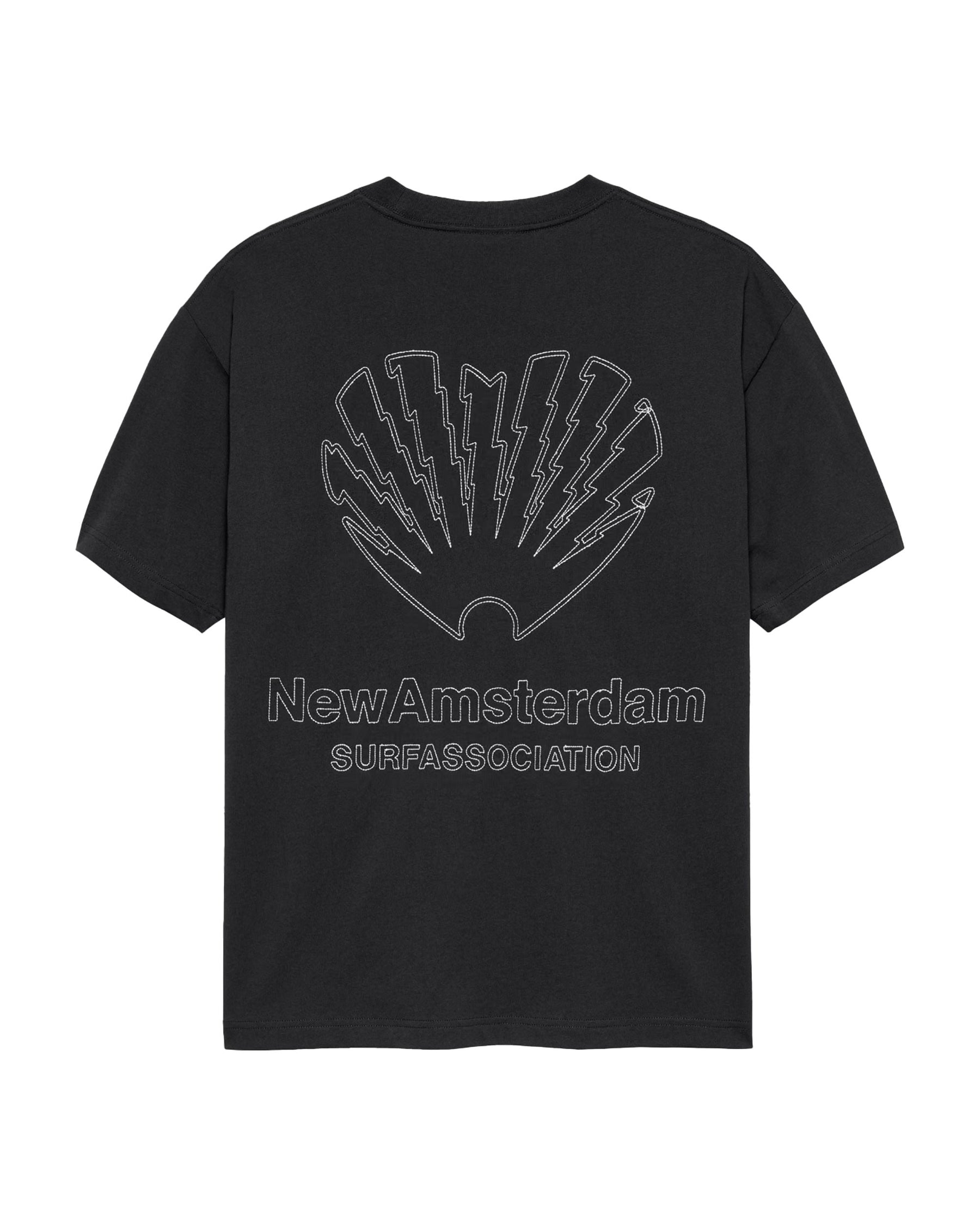 T-Shirt Uomo New Amsterdam Surfassociation Cpr Tee Nero