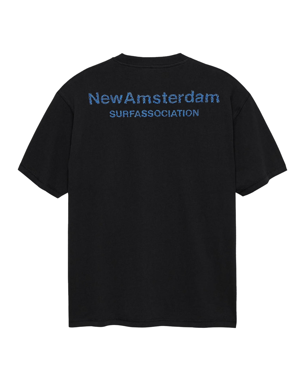 T-Shirt Uomo New Amsterdam Surfassociation Logo Tee Nero Blu
