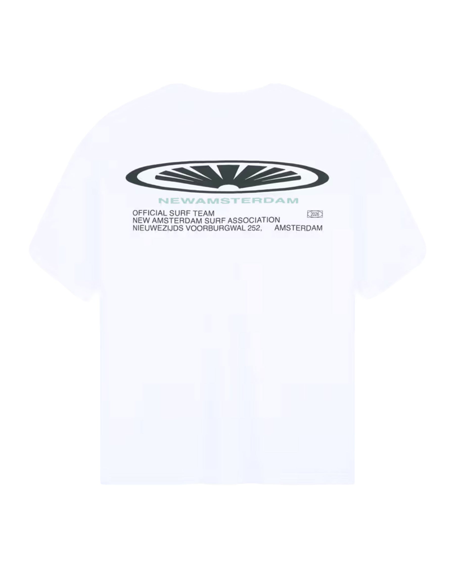 T-Shirt Uomo New Amsterdam Surfassociation Shaper Tee Overdyed White