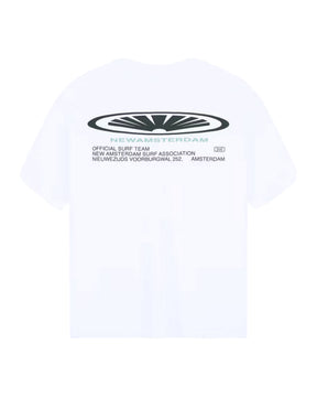 T-Shirt Uomo New Amsterdam Surfassociation Shaper Tee Overdyed White