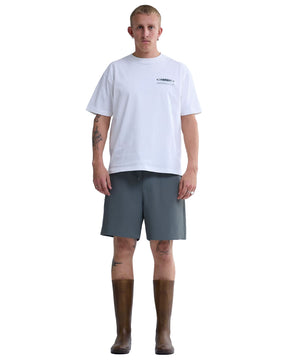 T-Shirt Uomo New Amsterdam Surfassociation Shaper Tee Overdyed White