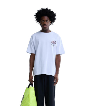 T-Shirt Uomo New Amsterdam Surfassociation Tropical Tee Bianco