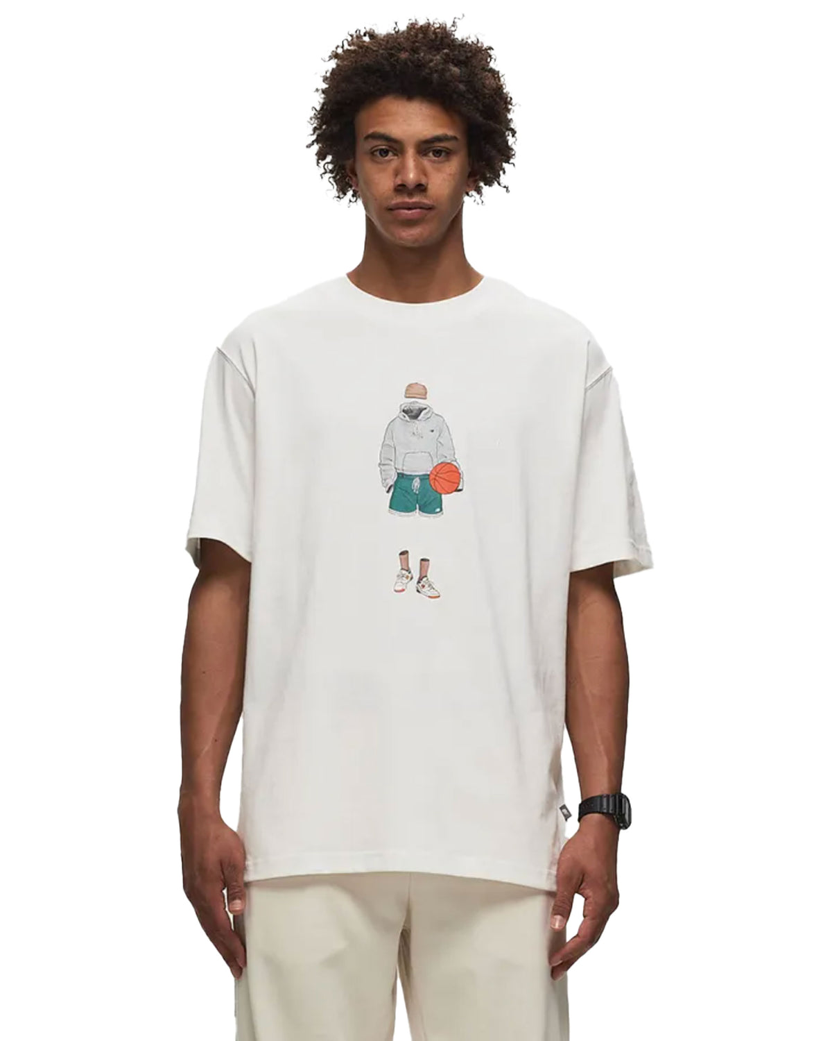T-Shirt Uomo New Balance Athletics Baseball Style Relaxed Tee Bianco