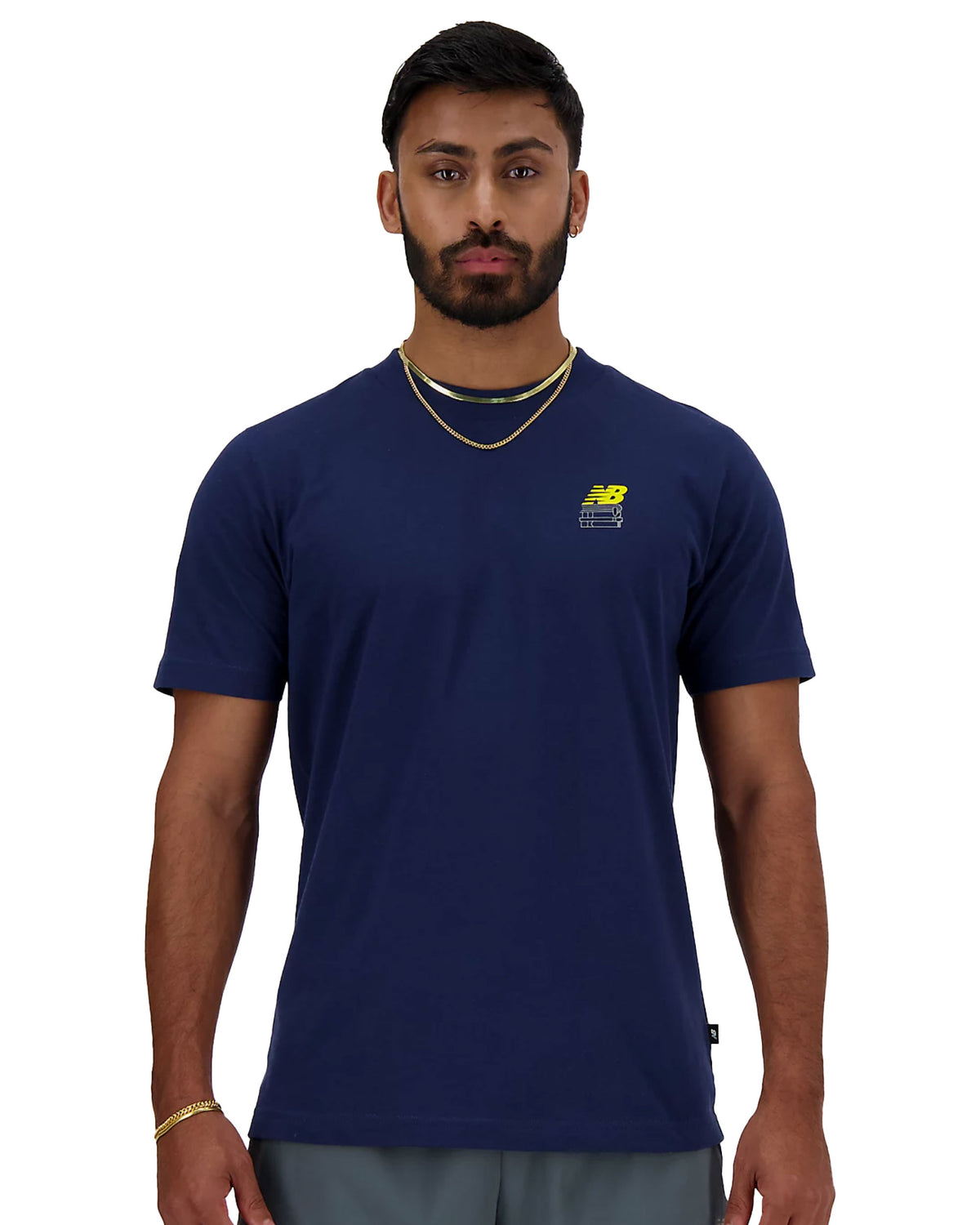 T-Shirt Uomo New Balance Bookshelf Blu