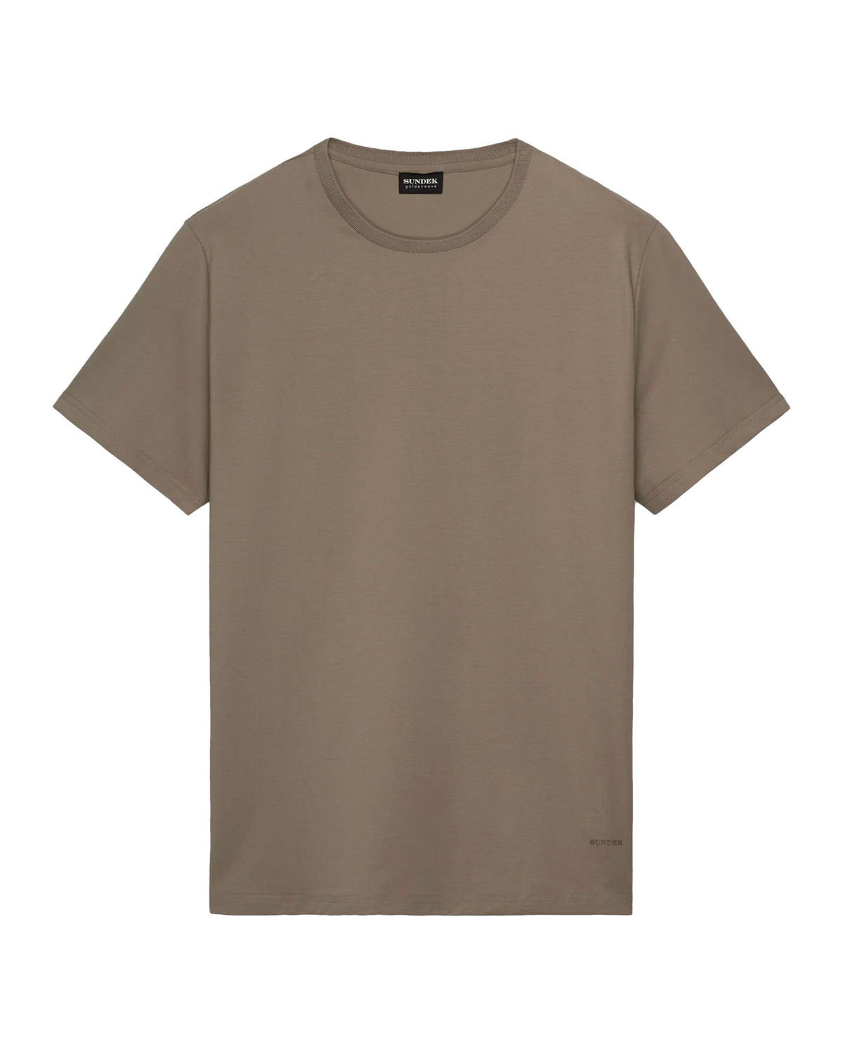 T-Shirt Uomo Sundek Basic Logo Beige