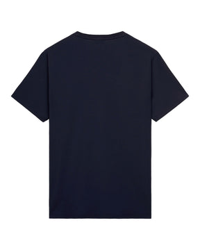 T-Shirt Uomo Sundek Basic Logo Blu Scuro