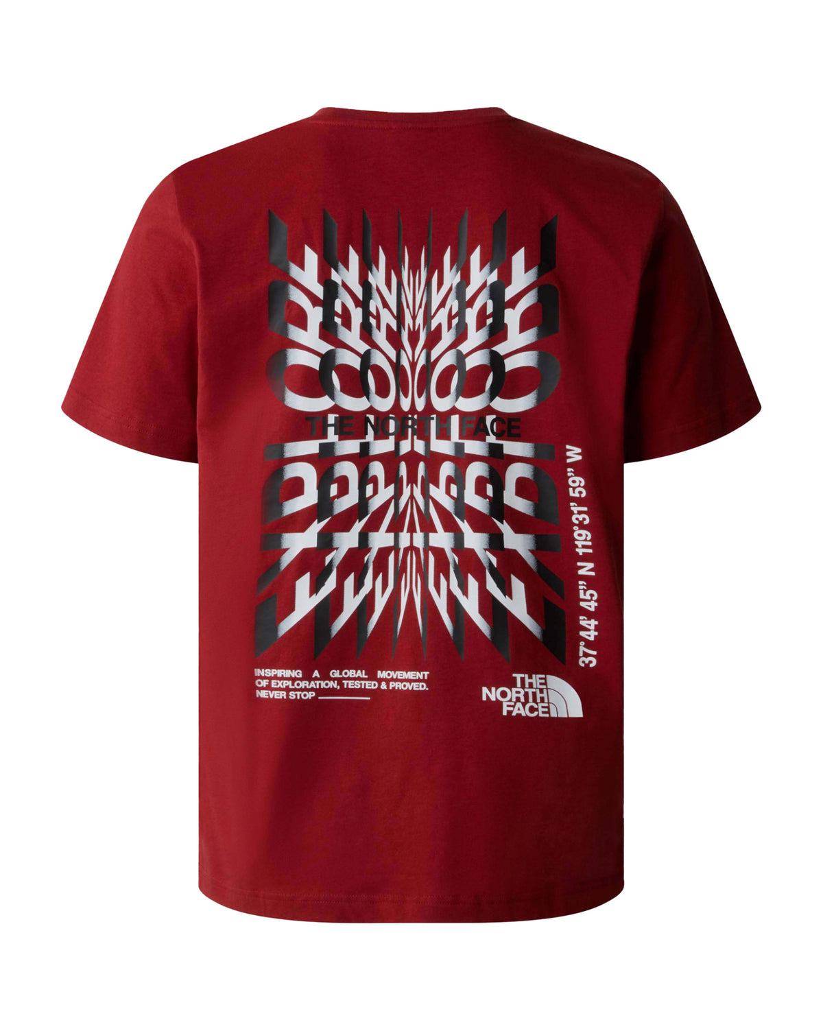 T-Shirt Uomo The North Face Coordinates Iron Red