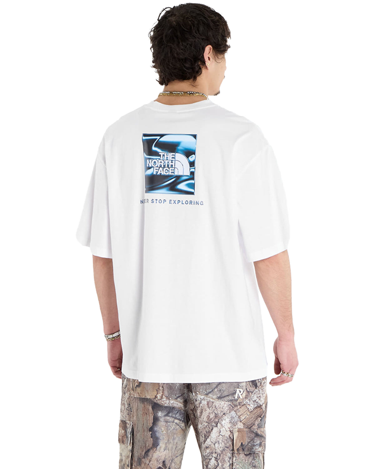 T-Shirt Uomo The North Face Liquid Box Nse Bianco