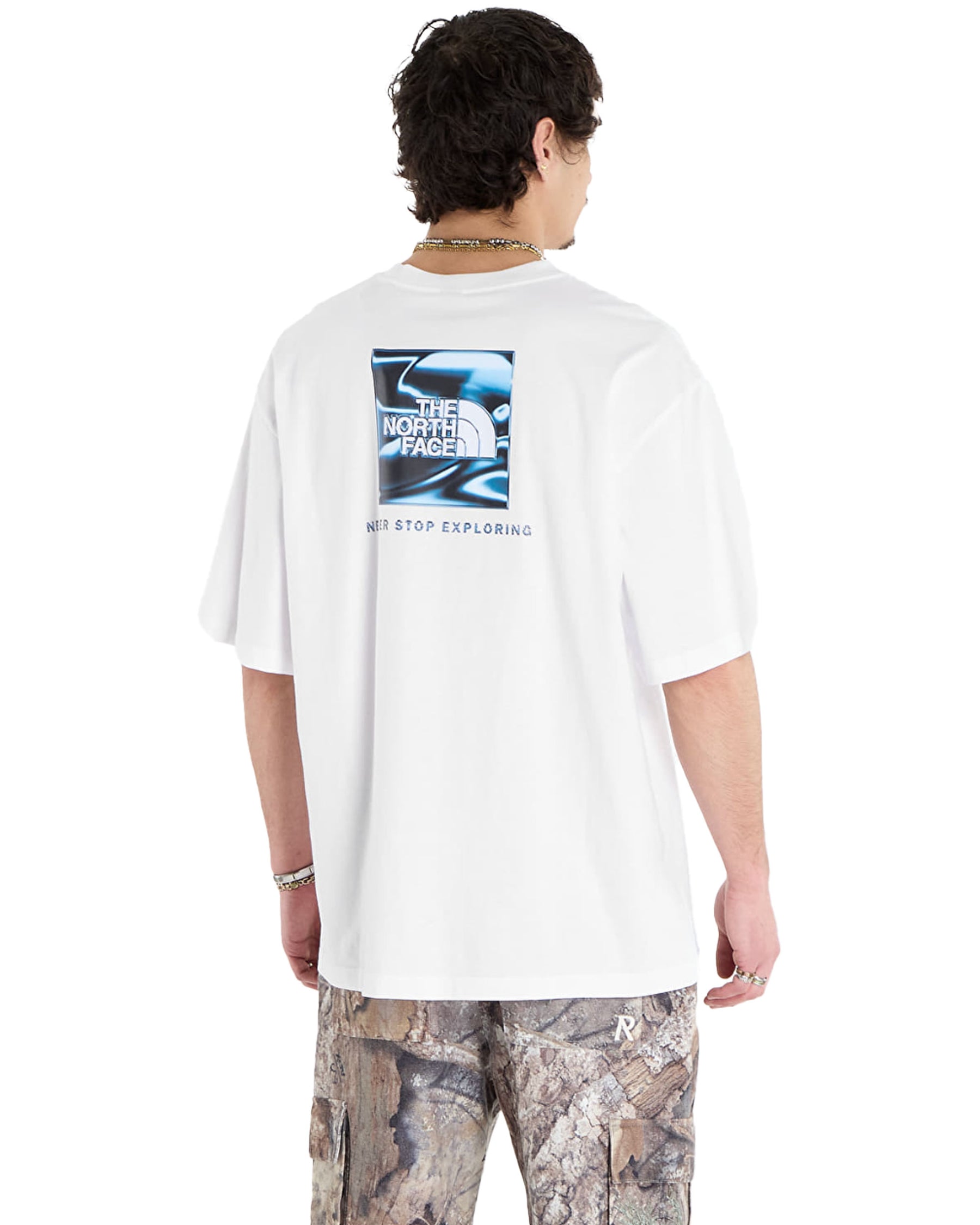 T-Shirt Uomo The North Face Liquid Box Nse Bianco