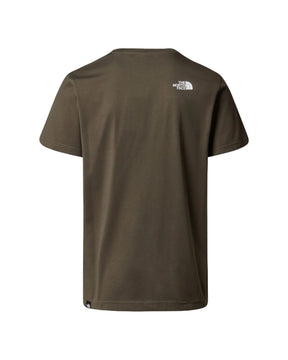 T-Shirt Uomo The North Face M Ss Simple Dome Tee New Taupe Green