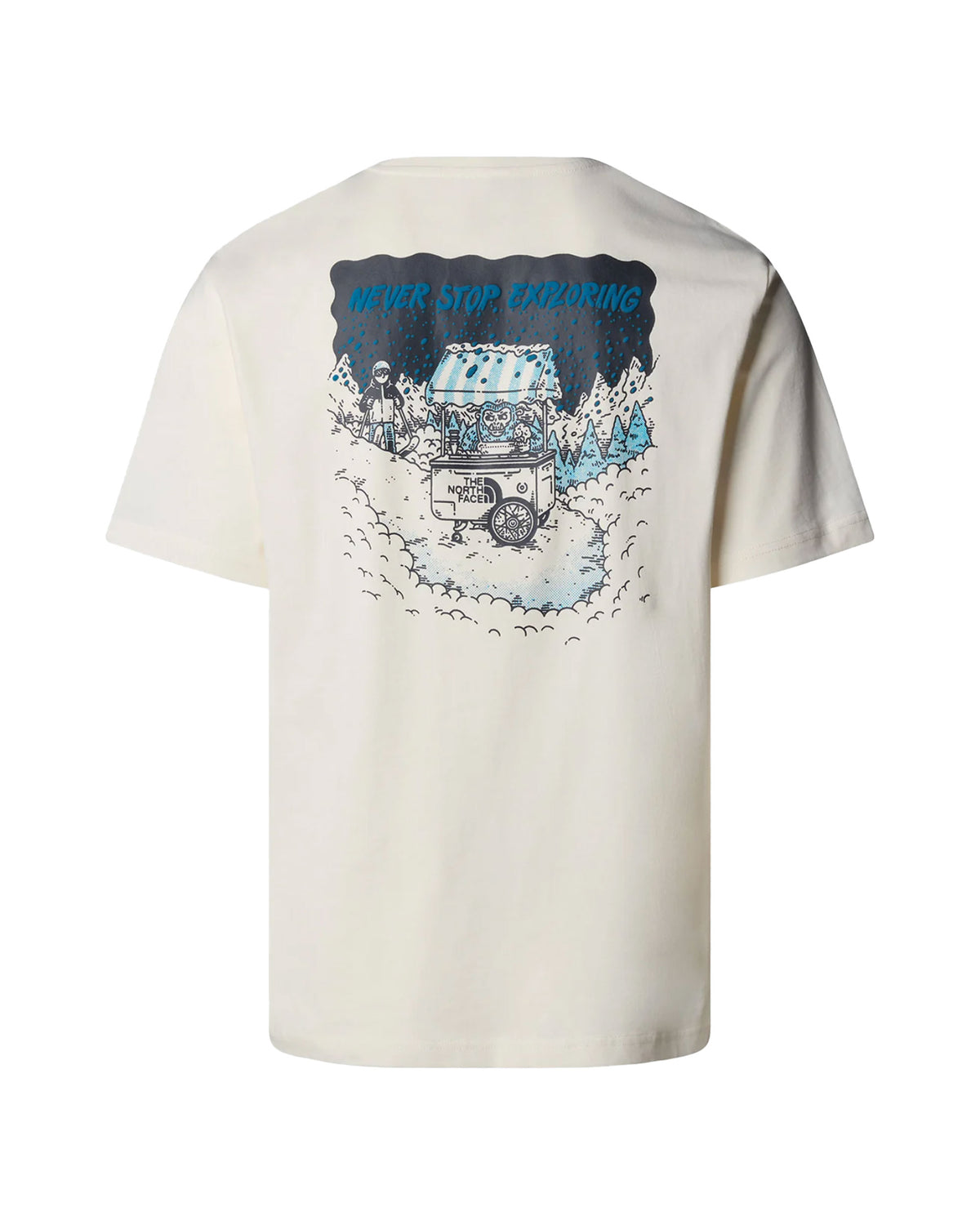 T-Shirt Uomo The North Face Powder Days Relaxed Cream