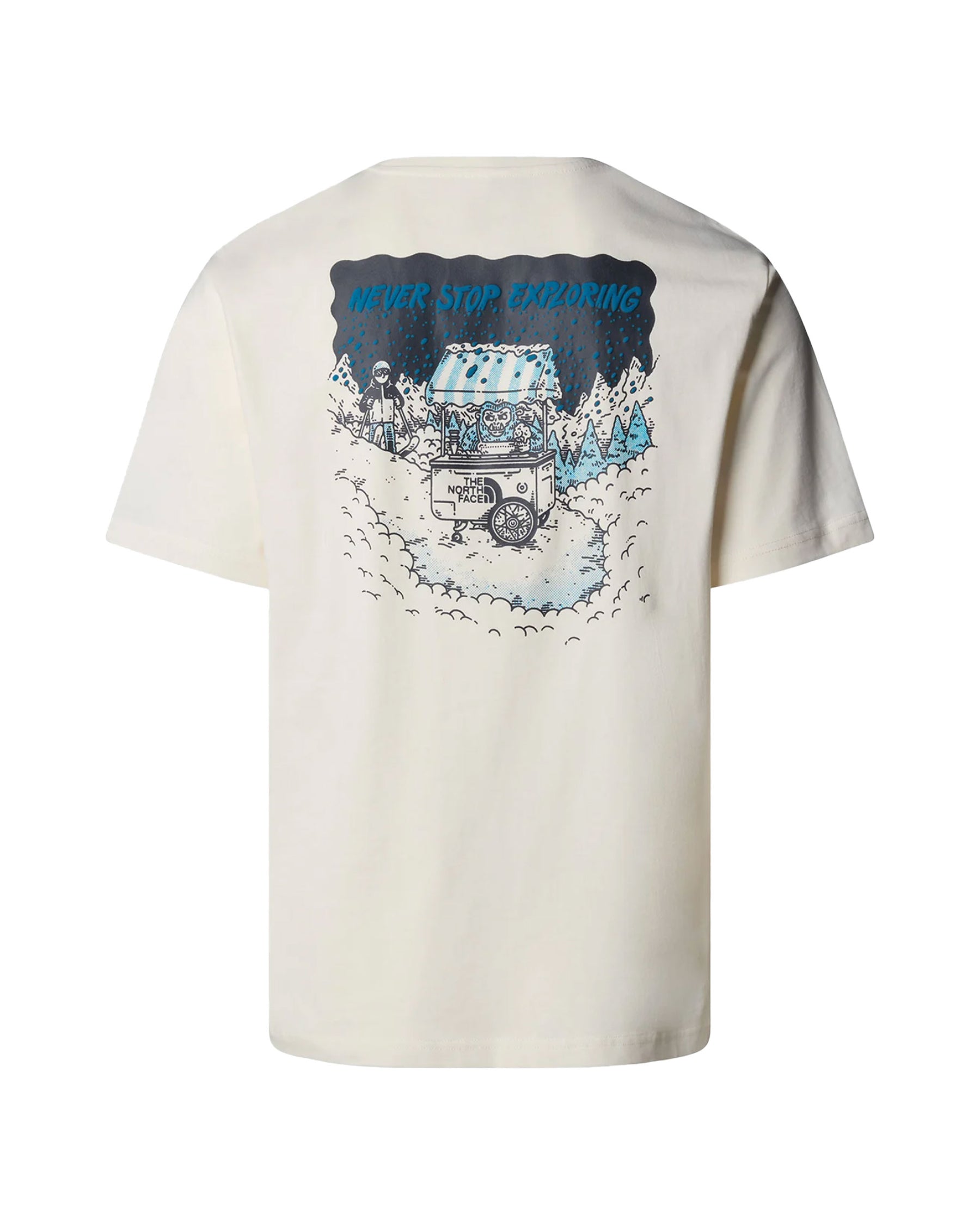 T-Shirt Uomo The North Face Powder Days Relaxed Cream