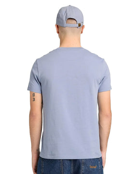 T-Shirt Uomo Timberland Dunstan River Short Sleeve Celeste Stone Wash