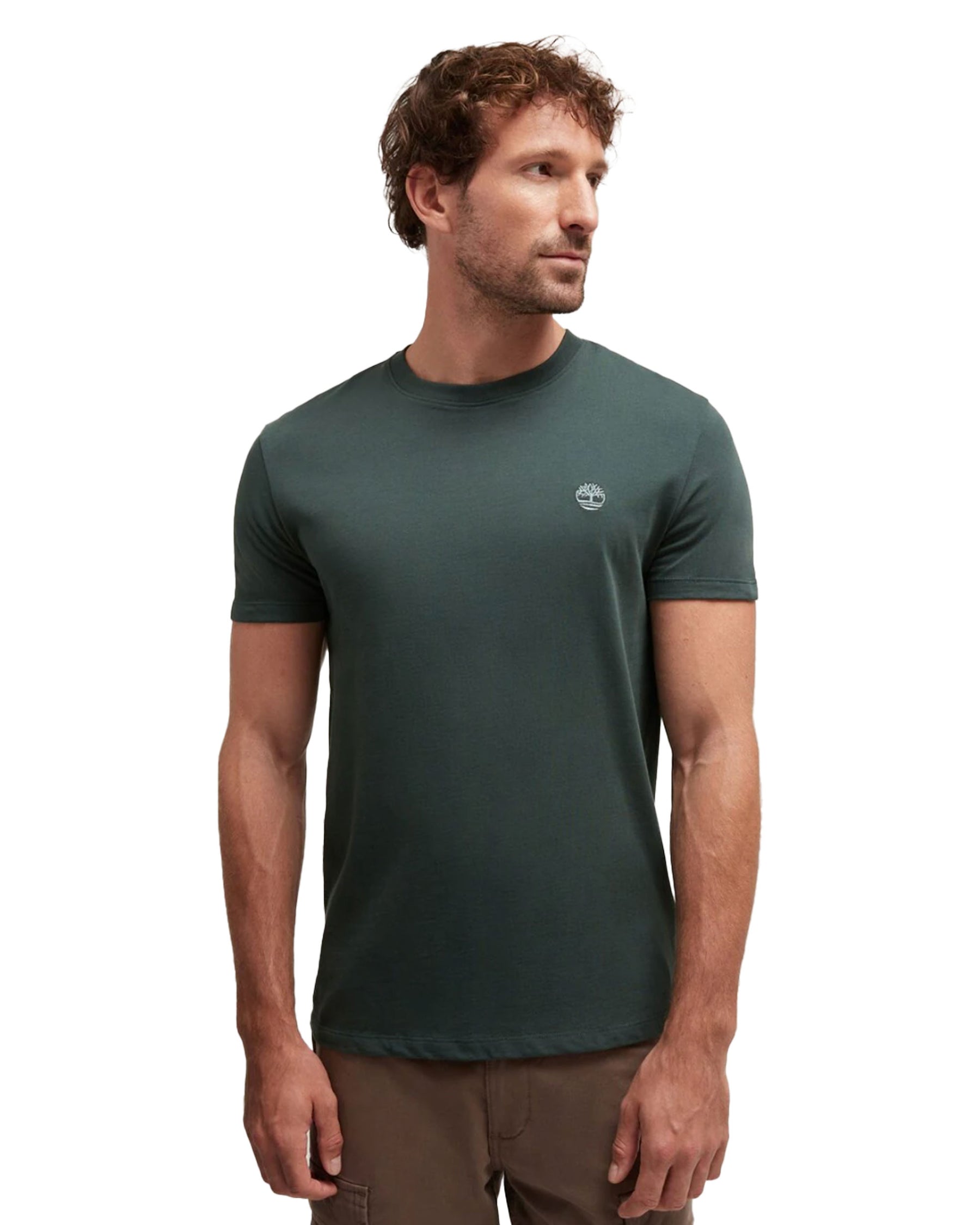 T-Shirt Uomo Timberland Dunstan River Short Sleeve Tee Green Gables