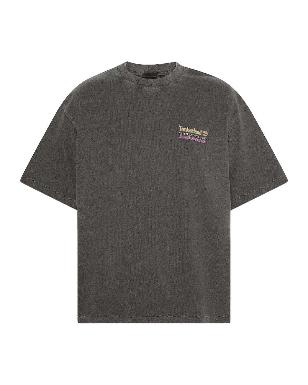 T-Shirt Uomo Timberland Fly Fishing Graphic Tee Grigio Scuro