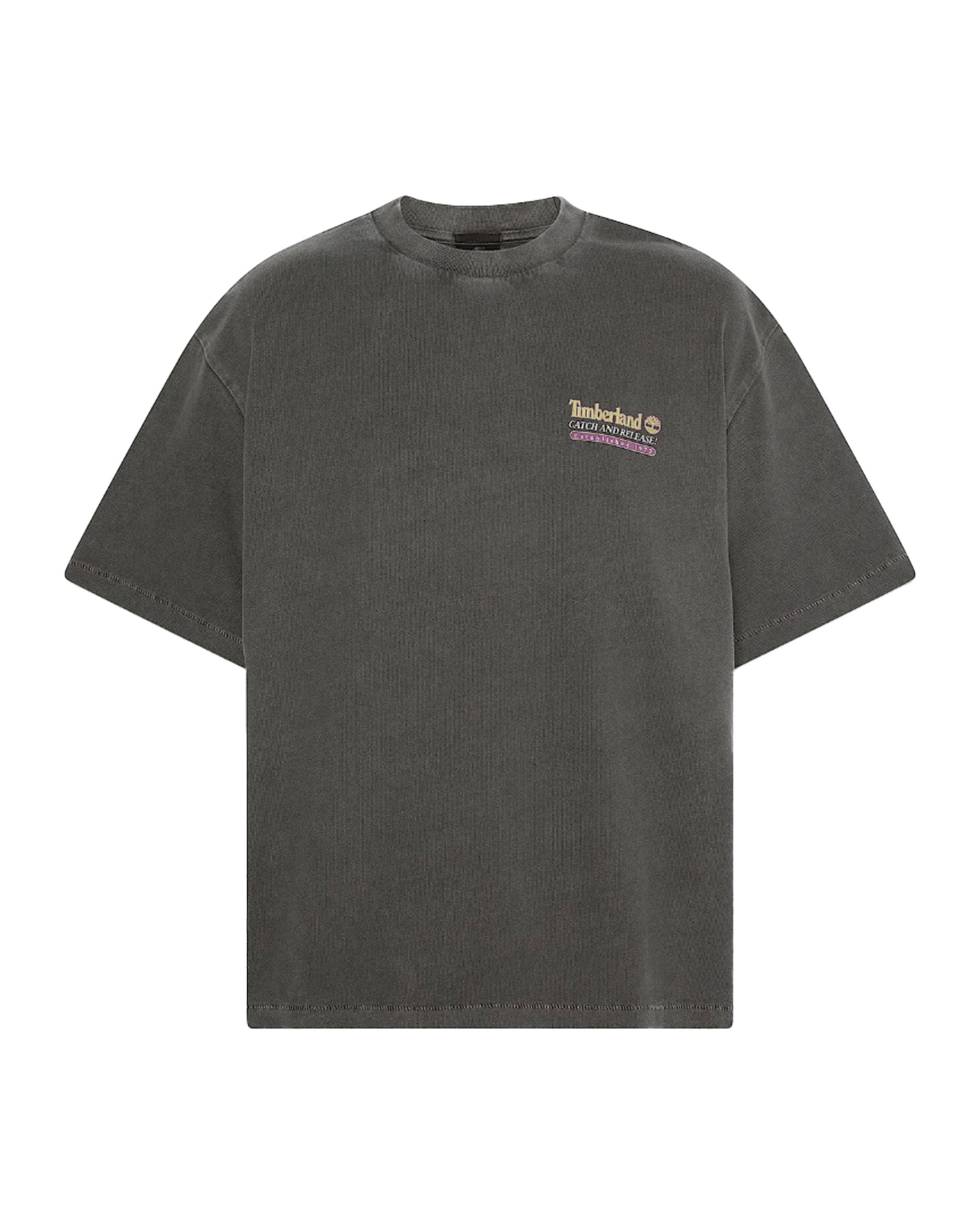 T-Shirt Uomo Timberland Fly Fishing Graphic Tee Grigio Scuro