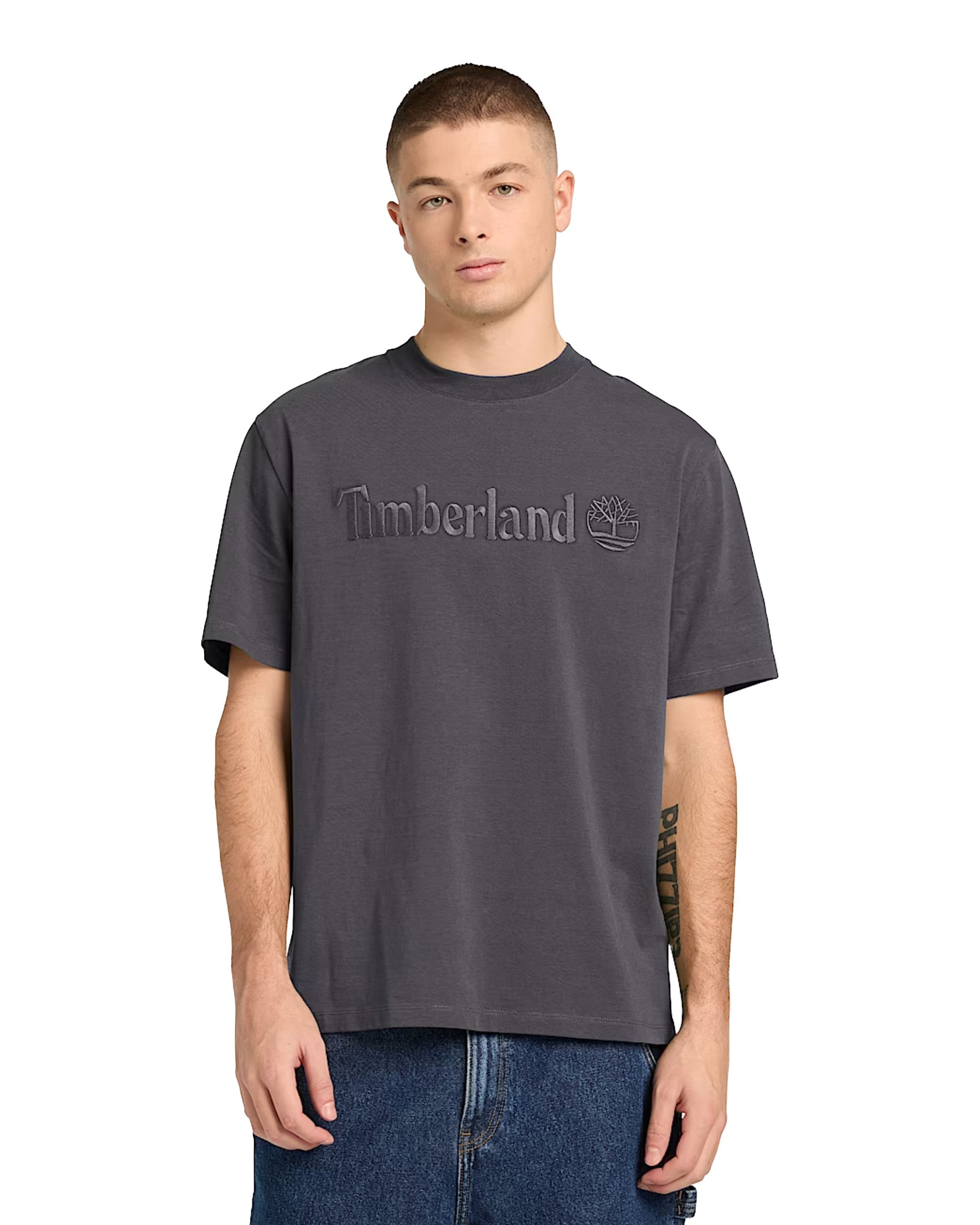 Timberland Men's T-Shirt Hammpton Short Sleeve Tee Blackened Pearl