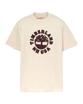 T-Shirt Uomo Timberland Holiday Front Graphic Ss Tee Angora