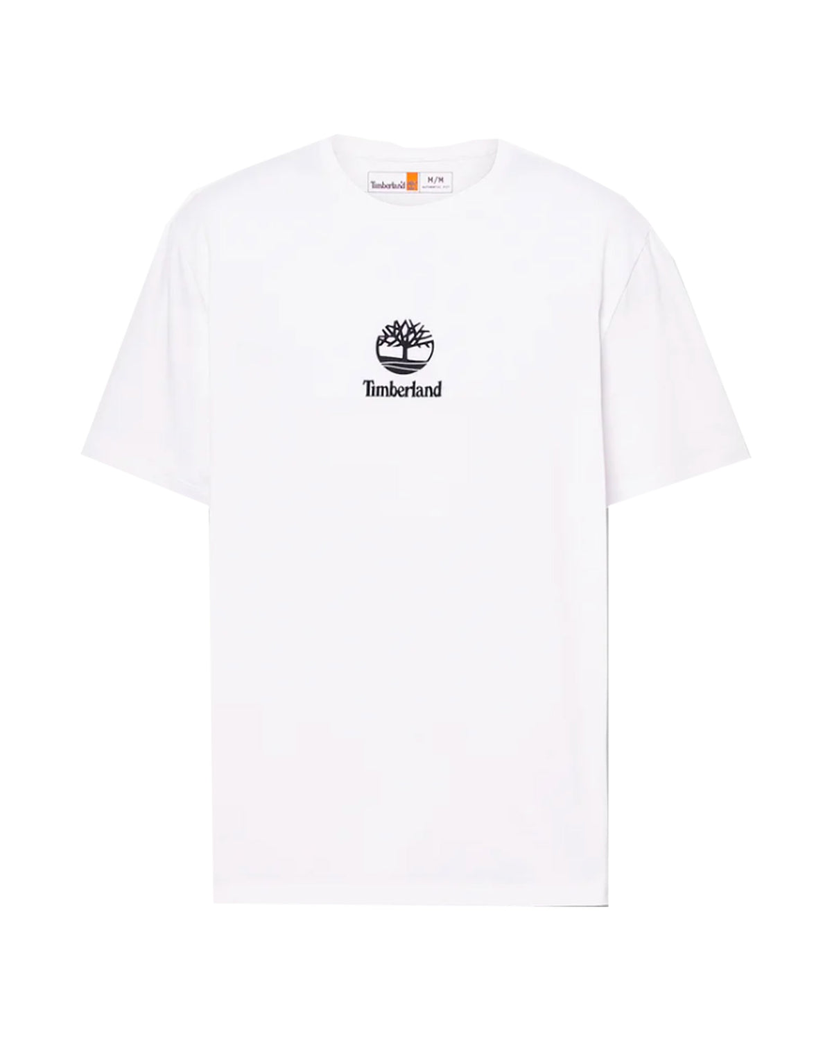 T-Shirt Uomo Timberland Print Stack Logo Short Sleeve Tee Bianco