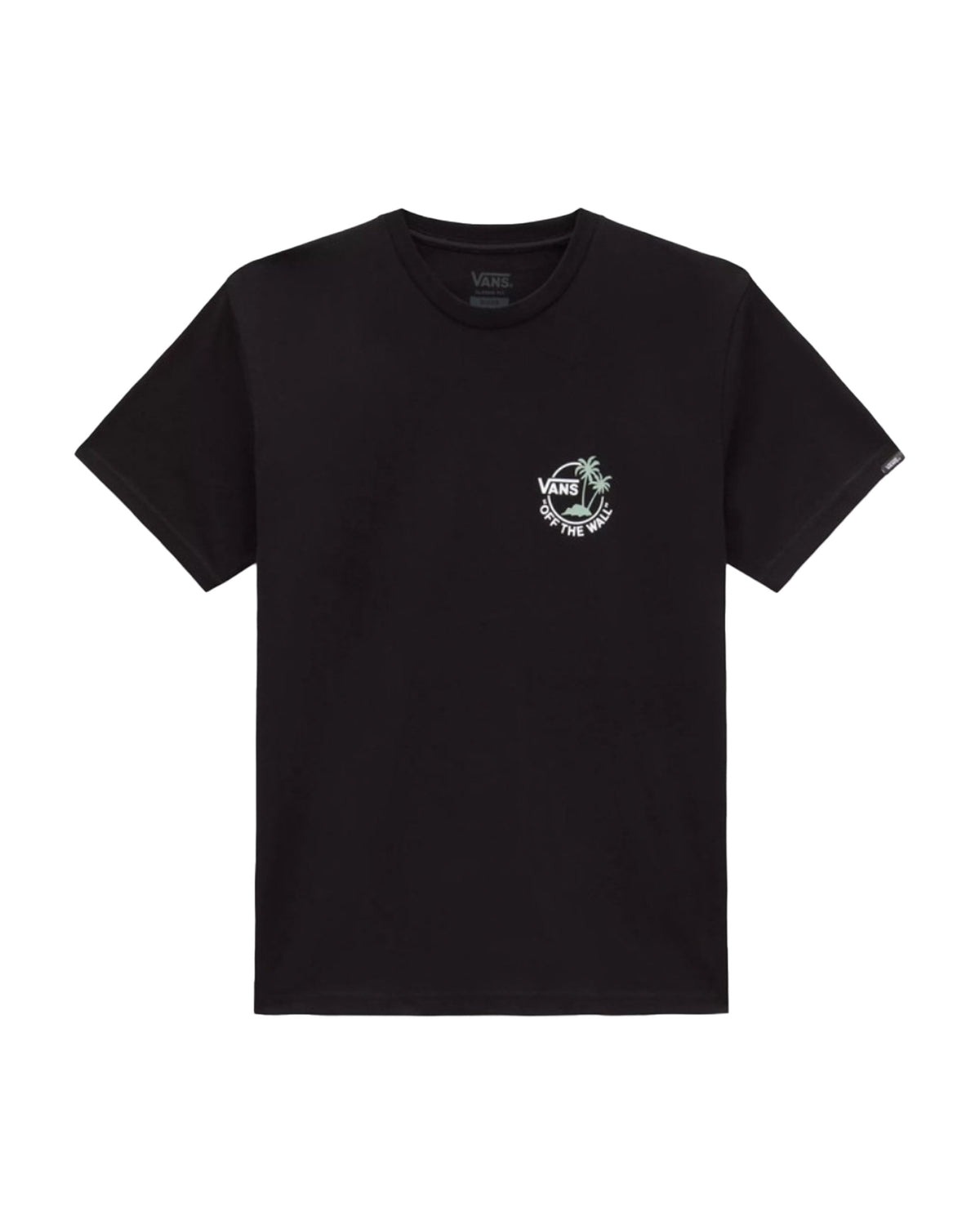 T-Shirt Uomo Vans Classic Mini Dual Palm II SS Nero