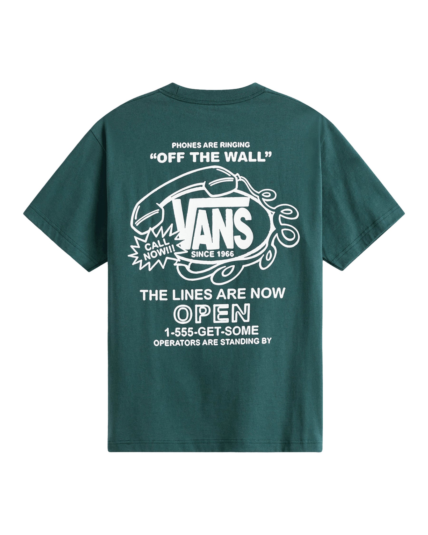 T-Shirt Uomo Vans Hot Line Verde