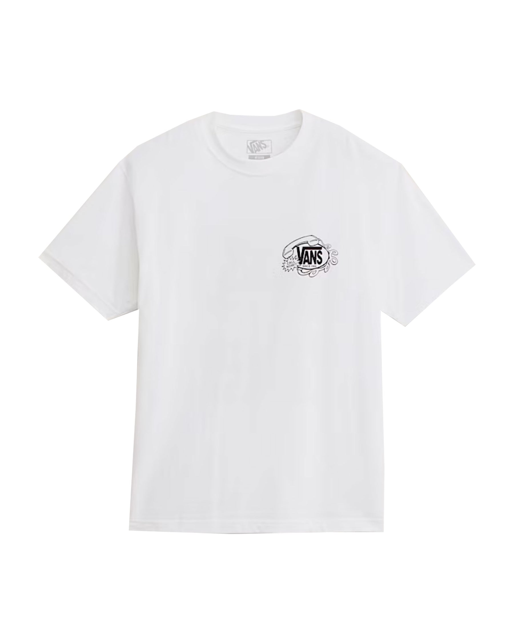 T-Shirt Uomo Vans Hot Lines Bianco