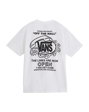 T-Shirt Uomo Vans Hot Lines Bianco