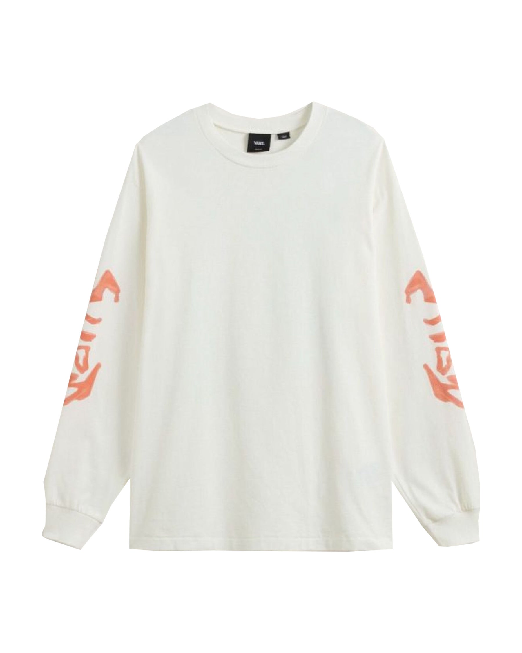 T-Shirt Uomo Vans Raw Instinct Ls Mountain Essentials Marshmallow