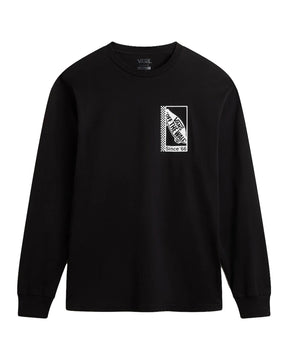 T-Shirt Uomo Vans Tech Box LS Tee Nero