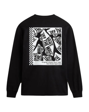 T-Shirt Uomo Vans Tech Box LS Tee Nero