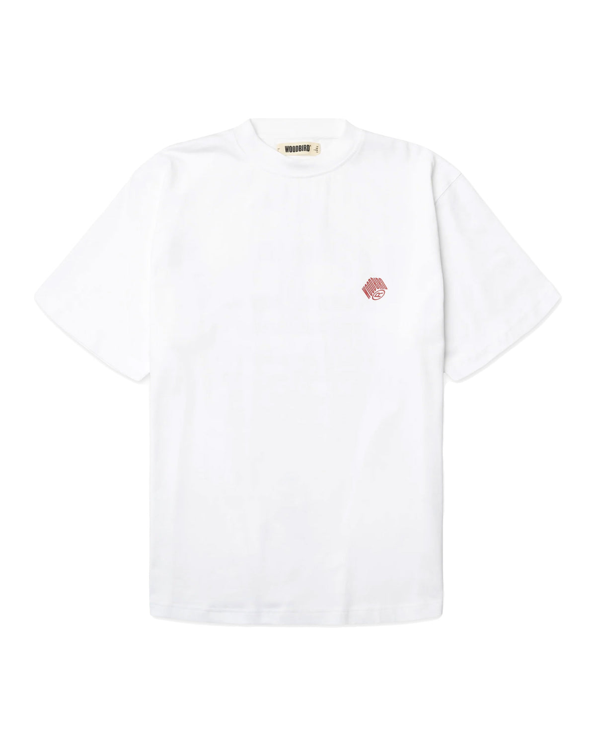 T-Shirt Uomo Woodbird WBBaine Carp Tee Bianco