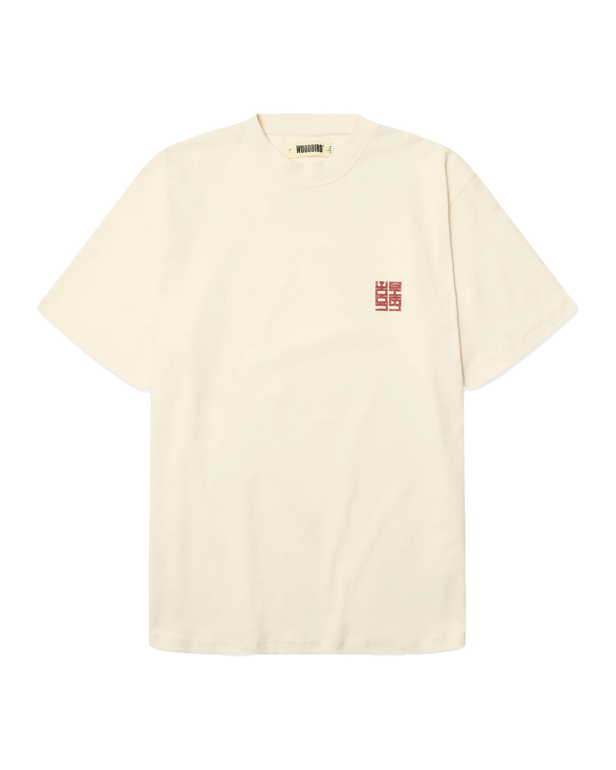 T-Shirt Uomo Woodbird WBBaine Nopa Tee Off White