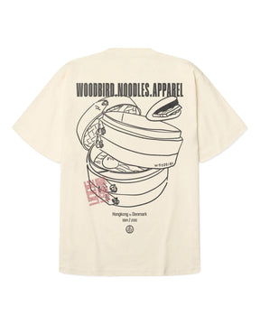 Woodbird Men's T-Shirt WBBaine Nopa Tee Off White