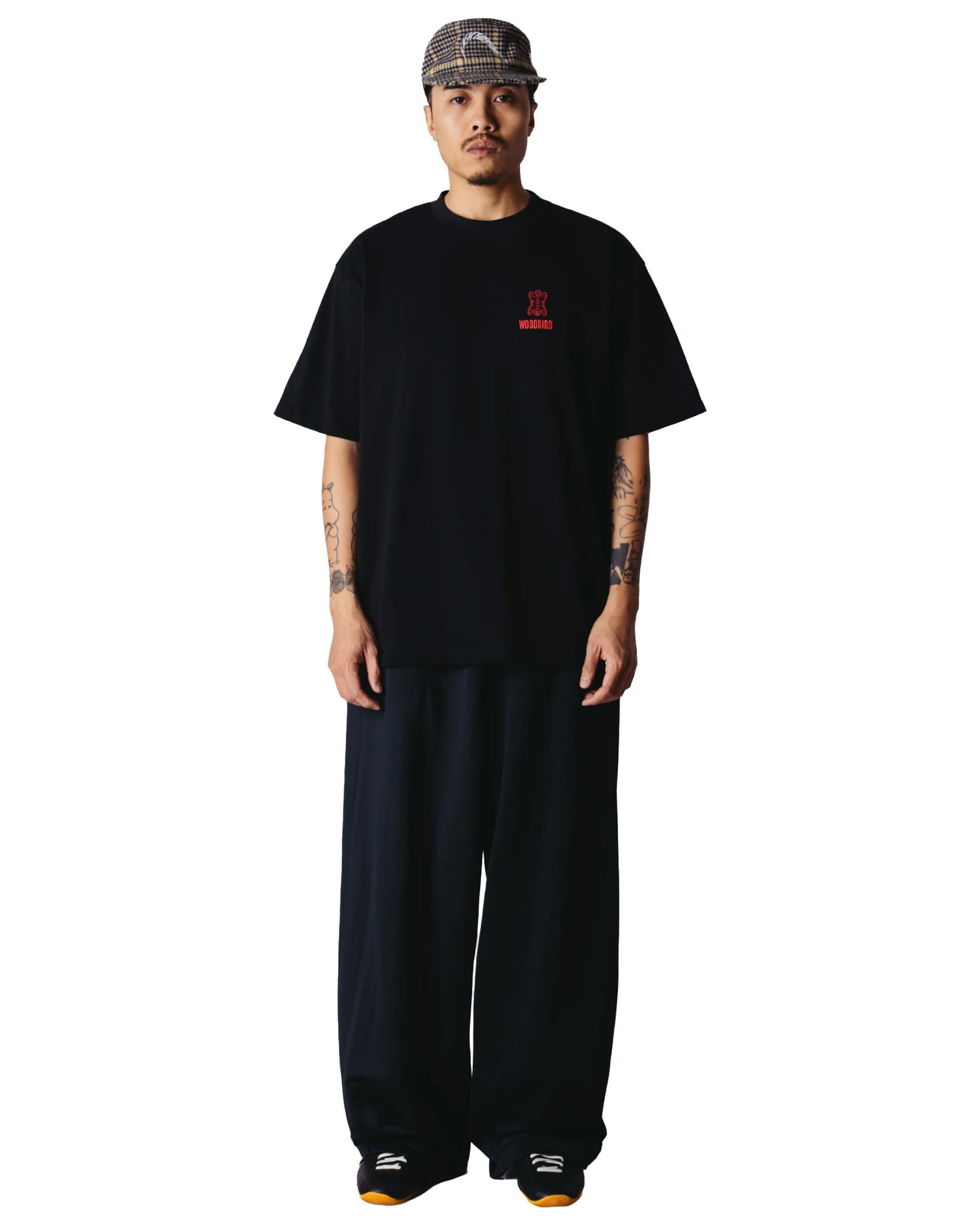 T-Shirt Uomo Woodbird WBBaine Tiger Tee Black