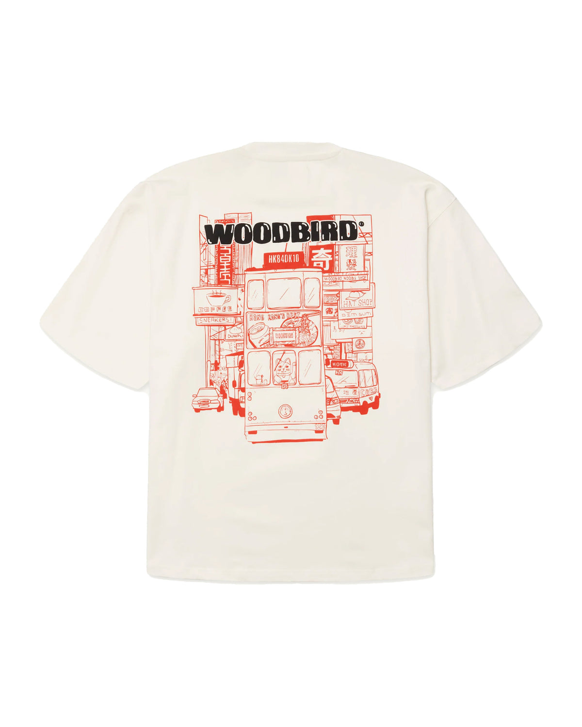 T-Shirt Uomo Woodbird WBBeam Tram Tee Off White