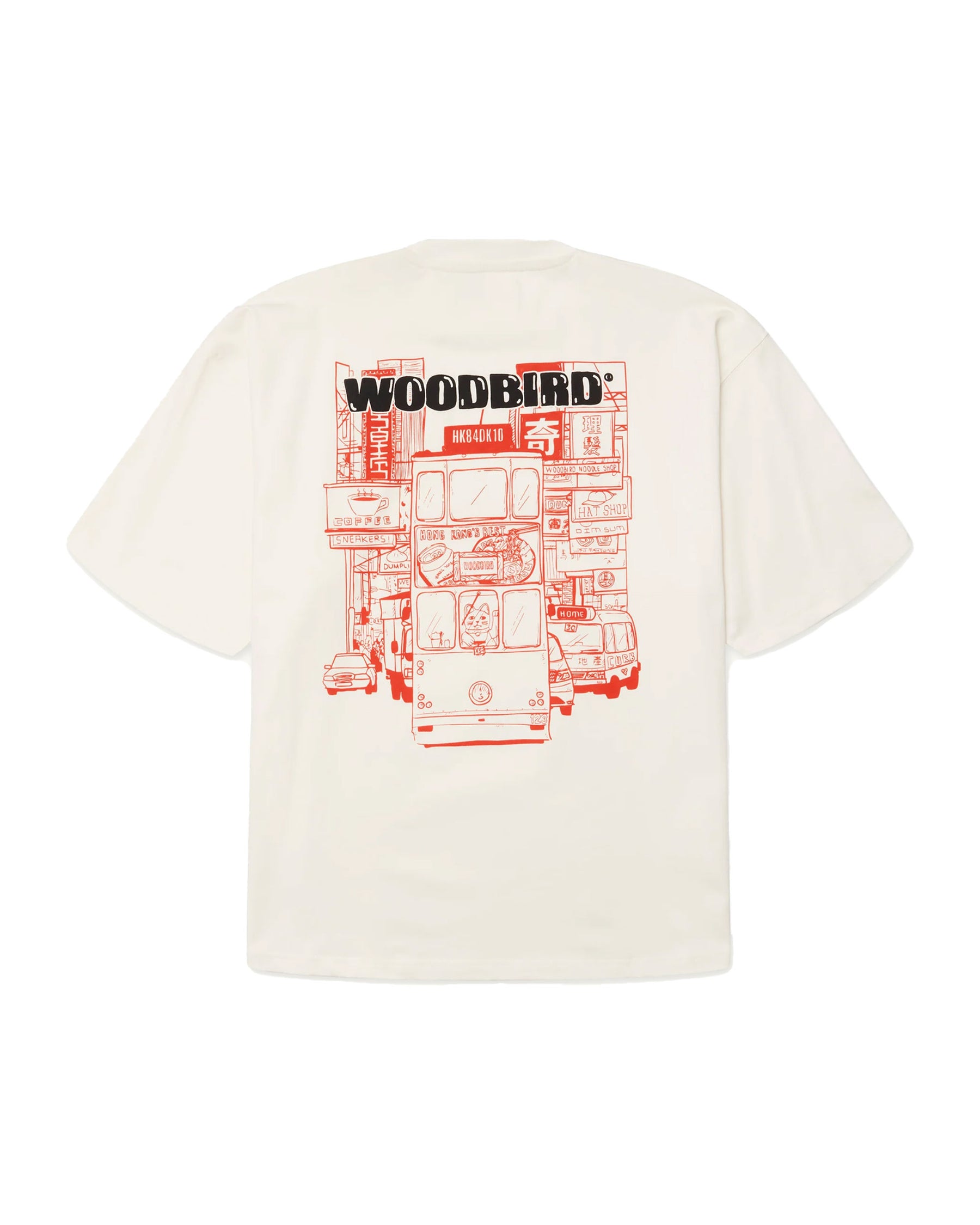 T-Shirt Uomo Woodbird WBBeam Tram Tee Off White