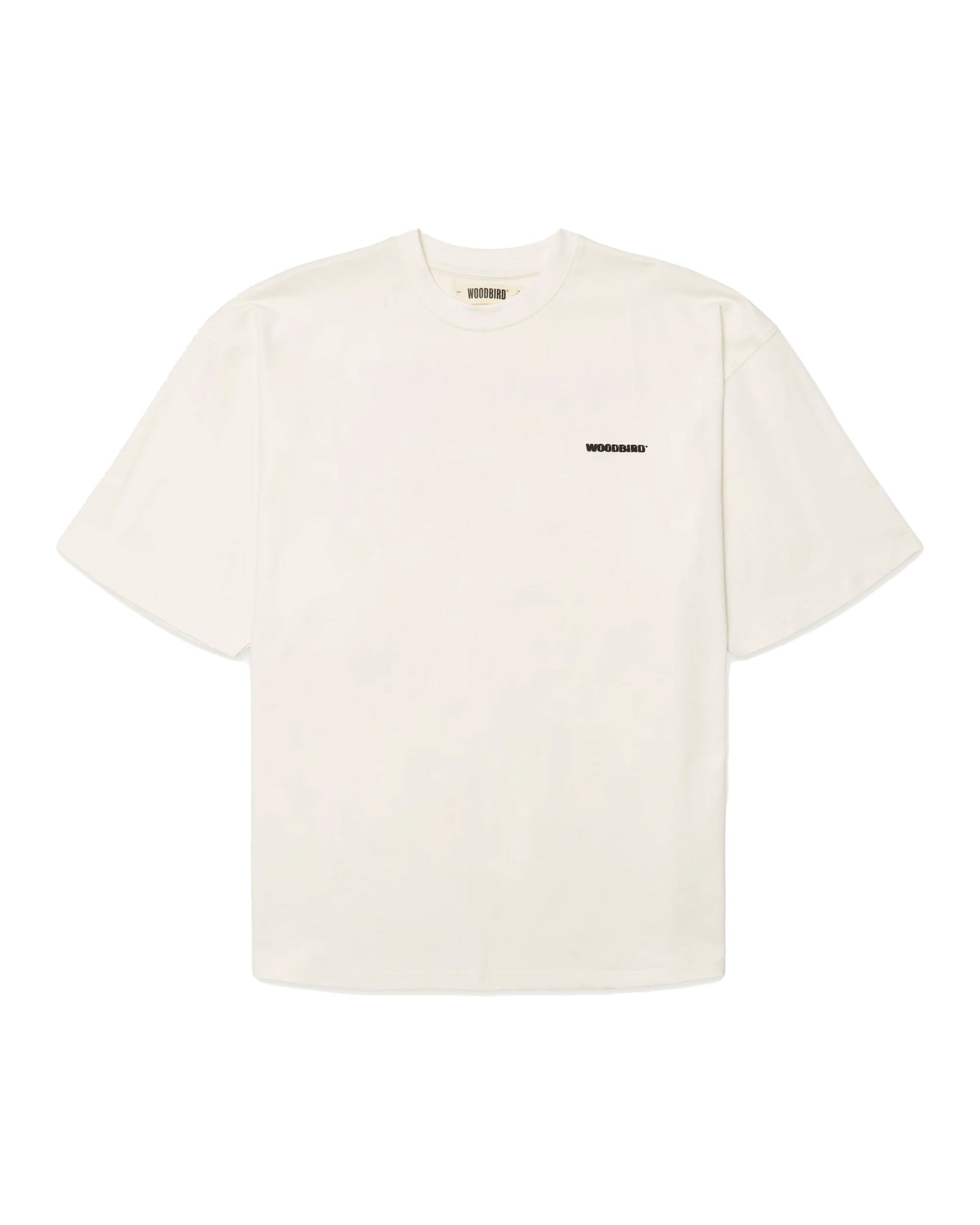 T-Shirt Uomo Woodbird WBBeam Tram Tee Off White
