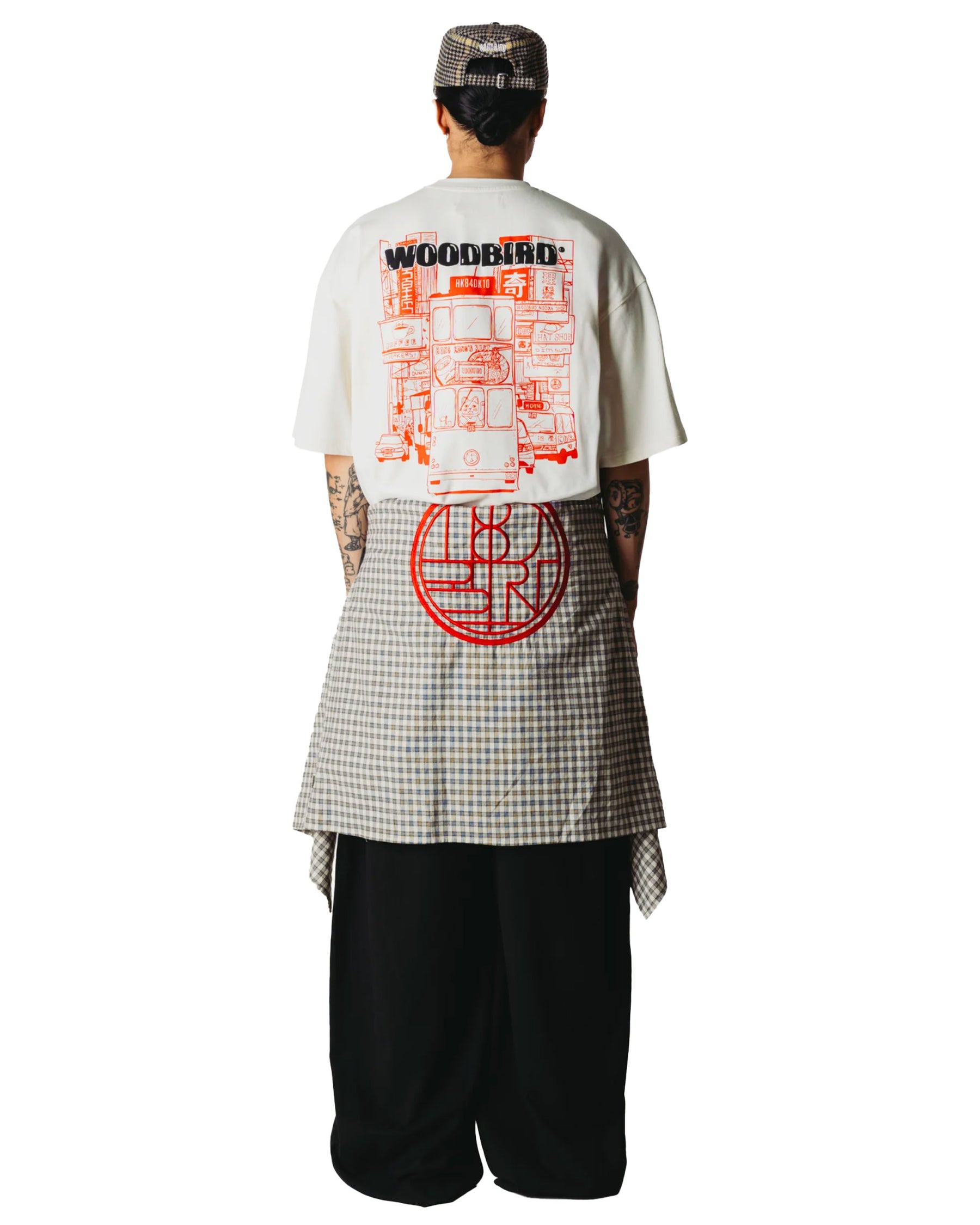 T-Shirt Uomo Woodbird WBBeam Tram Tee Off White